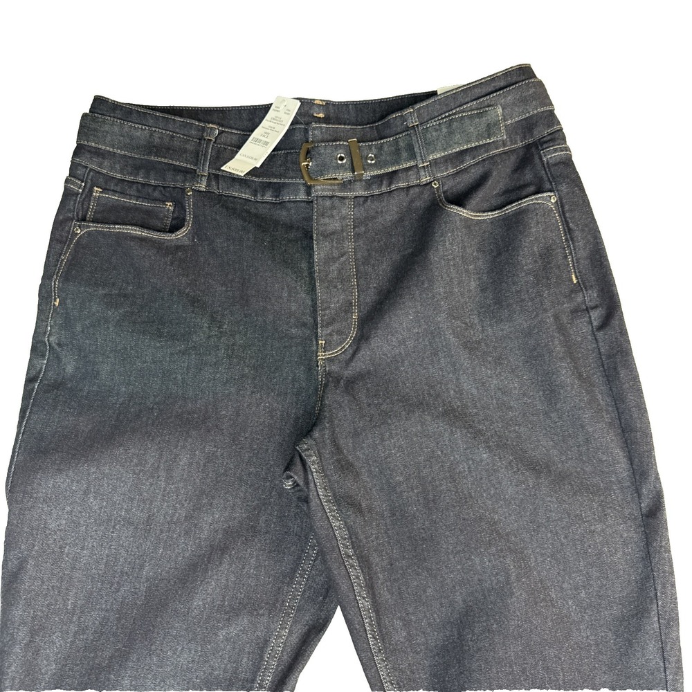 NWT Black House White Market "THE SCULPT" SKINNY FLARE Jeans High Rise size 14